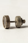 Parts of Four Stud Earrings 0.2 CT, Diamond Plate 1235-7-DA+DIA